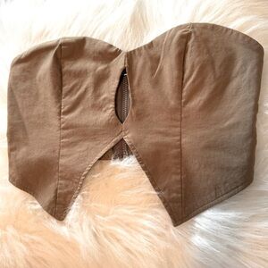 White Fox Strapless Top